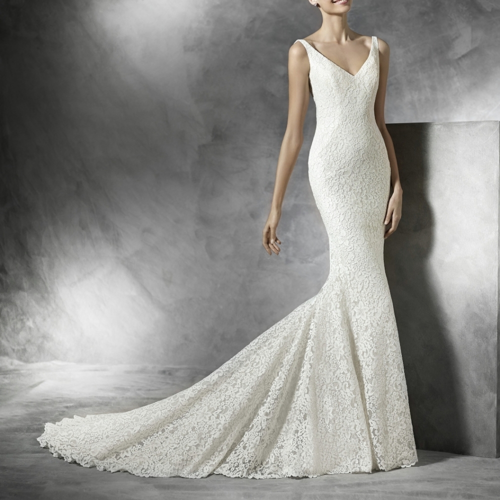 👰PRONOVIAS Maricel 💒 Bridal Wedding Gown Dress Size 16 (like 12 street style)